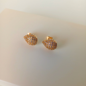 Brinco gota cravejado