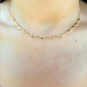 Choker corações